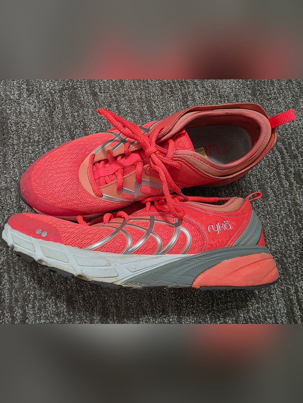 Ryka Devotion X Walking Sneaker Coral Athletic Gorpcore Comfort Shoe Sz 9.5